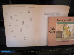 Scores for Feldman and Satie pieces