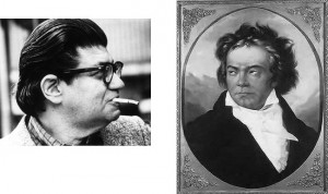 Portraits of Feldman and Beethoven
