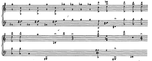 Feldman: Piece for 4 pianos