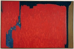 The painting "1950" by Clyfford Still