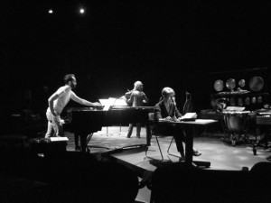 Adam Tendler rehearsing Cage at Bard College