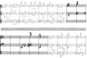 Triadic memories, meas. 188–194