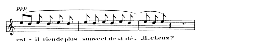 Socrate, second movement mm. 182–184