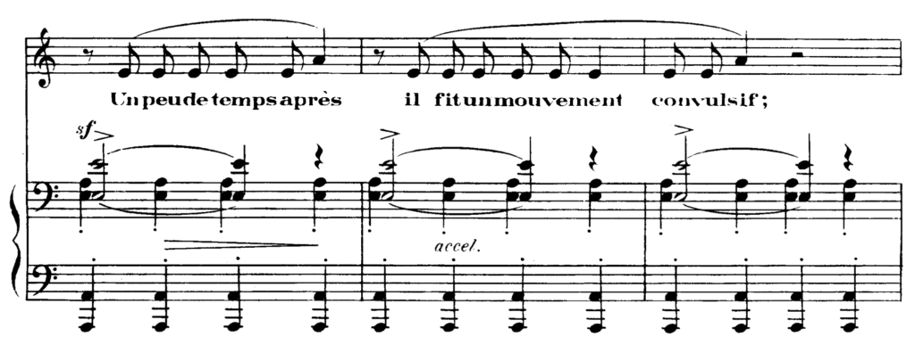 Socrate, third movement, mm. 277–279